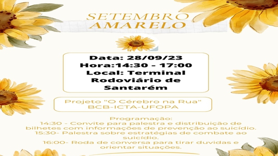 A ação será realizada no terminal rodoviário de Santarém a partir das 14:30 com palestra e rodas de conversa.