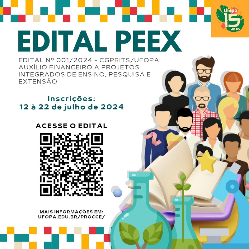 Card Edital 01/2024 - CGPRITS - PEEX Inscrição Aberta
