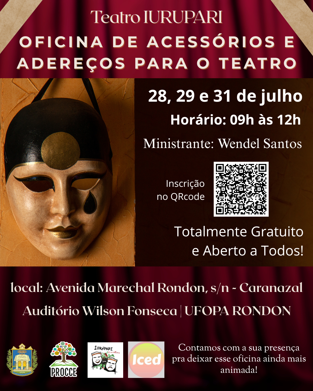 cartaz oficina de teatro