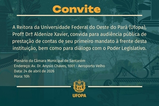 Programação ocorrerá na Câmara Municipal